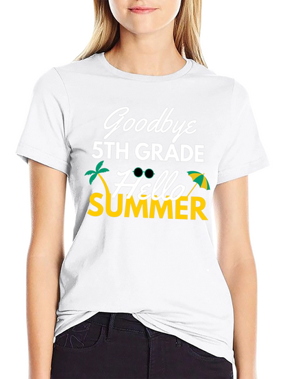Goodbye 5th Grade Hello Summer Graphic Tee