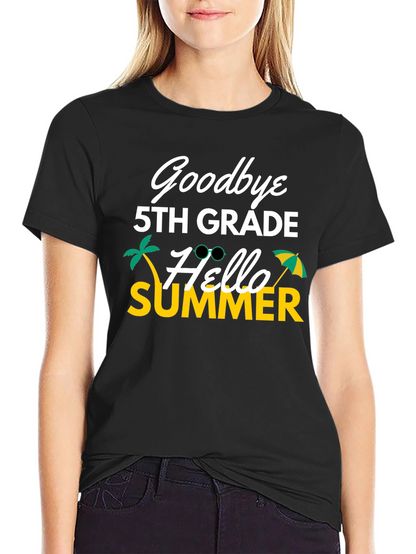Goodbye 5th Grade Hello Summer Graphic Tee