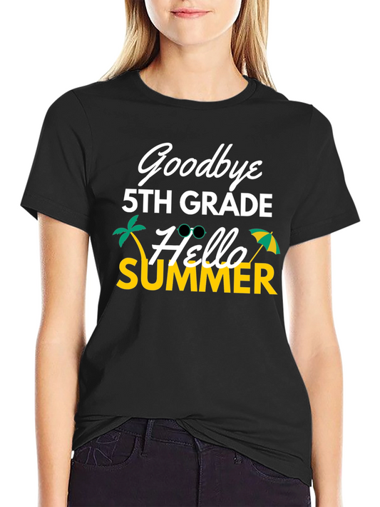 Goodbye 5th Grade Hello Summer Graphic Tee