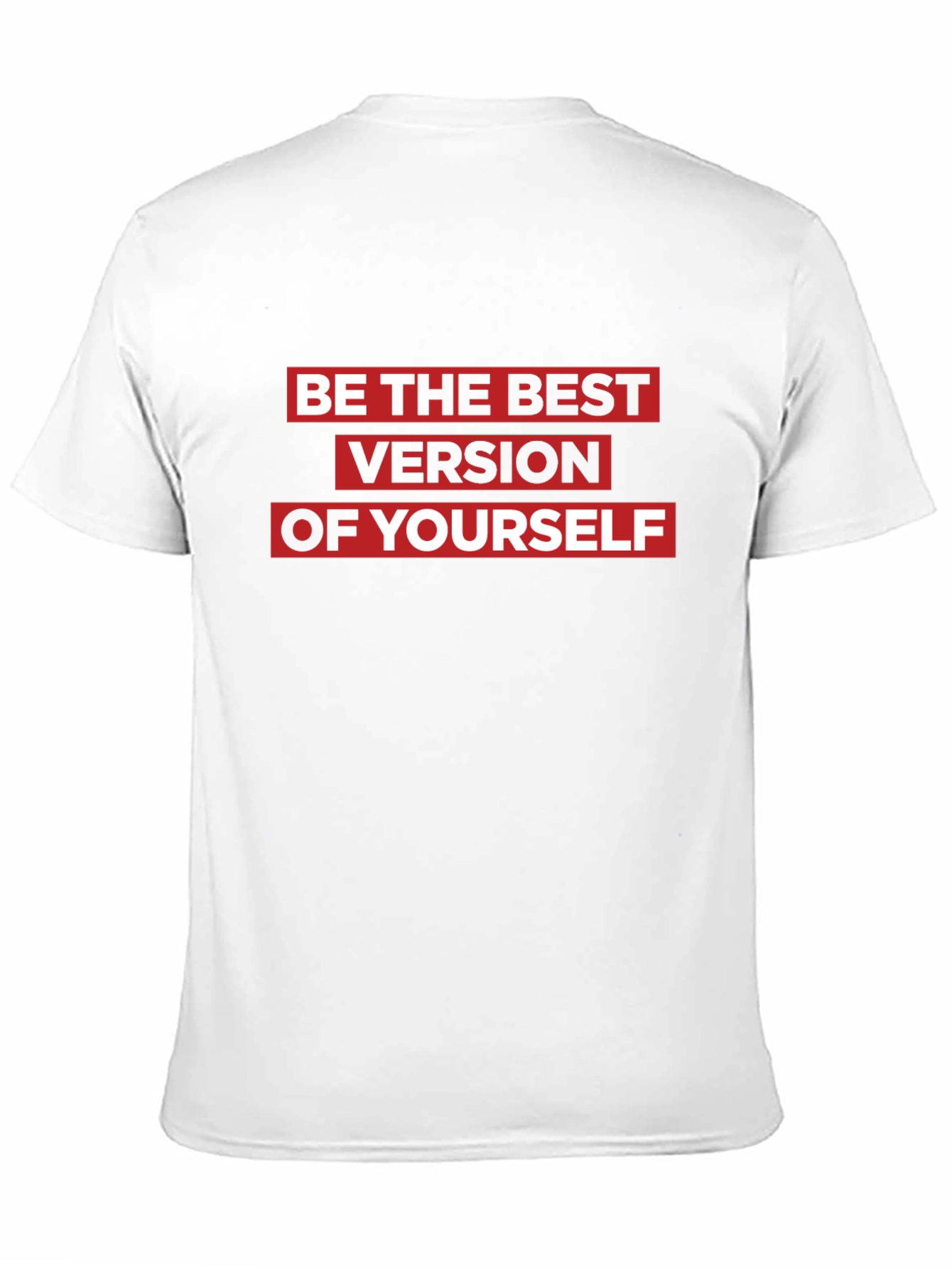 Motivational Black T-Shirt: Be the Best Version