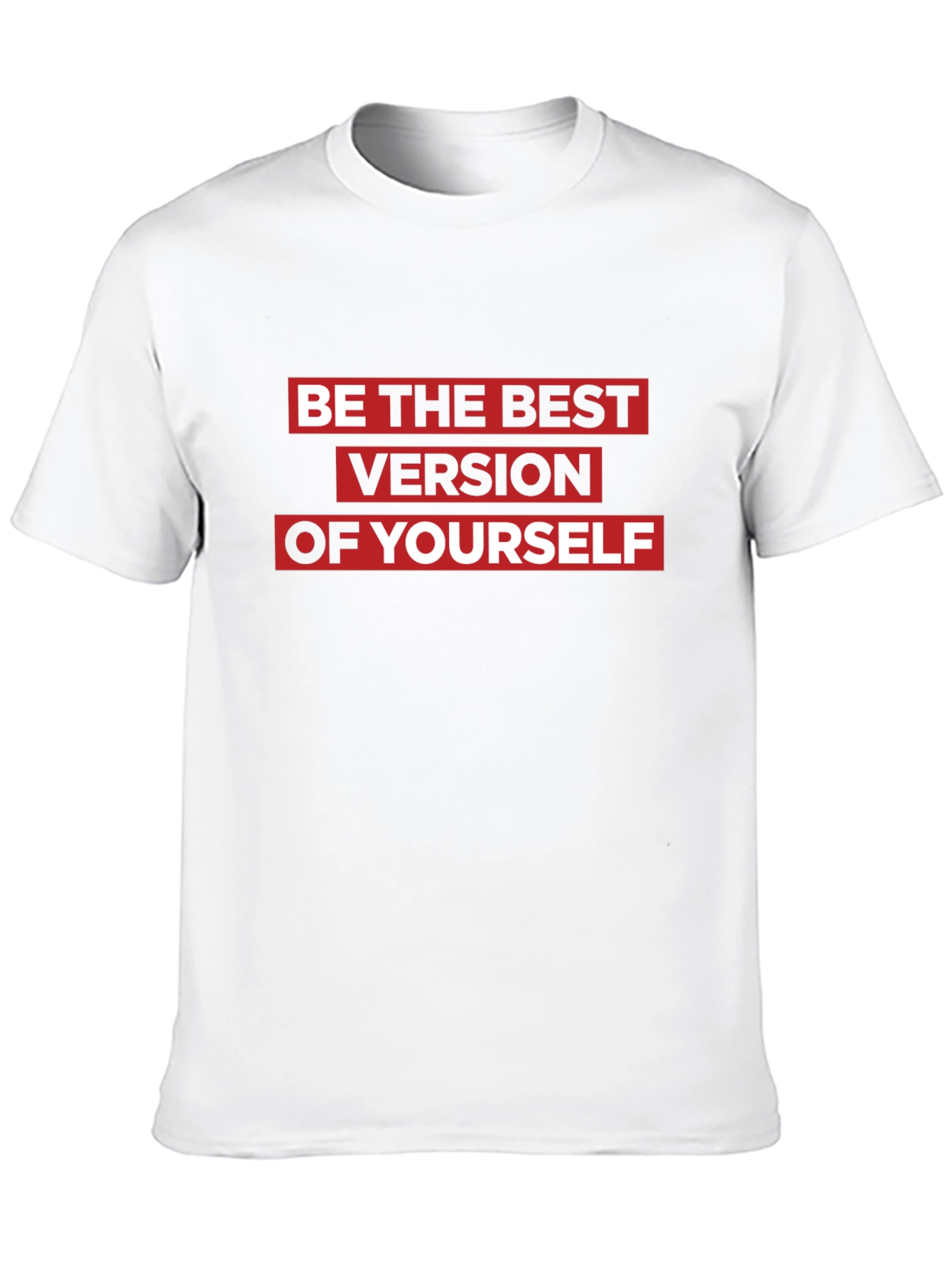 Motivational Black T-Shirt: Be the Best Version