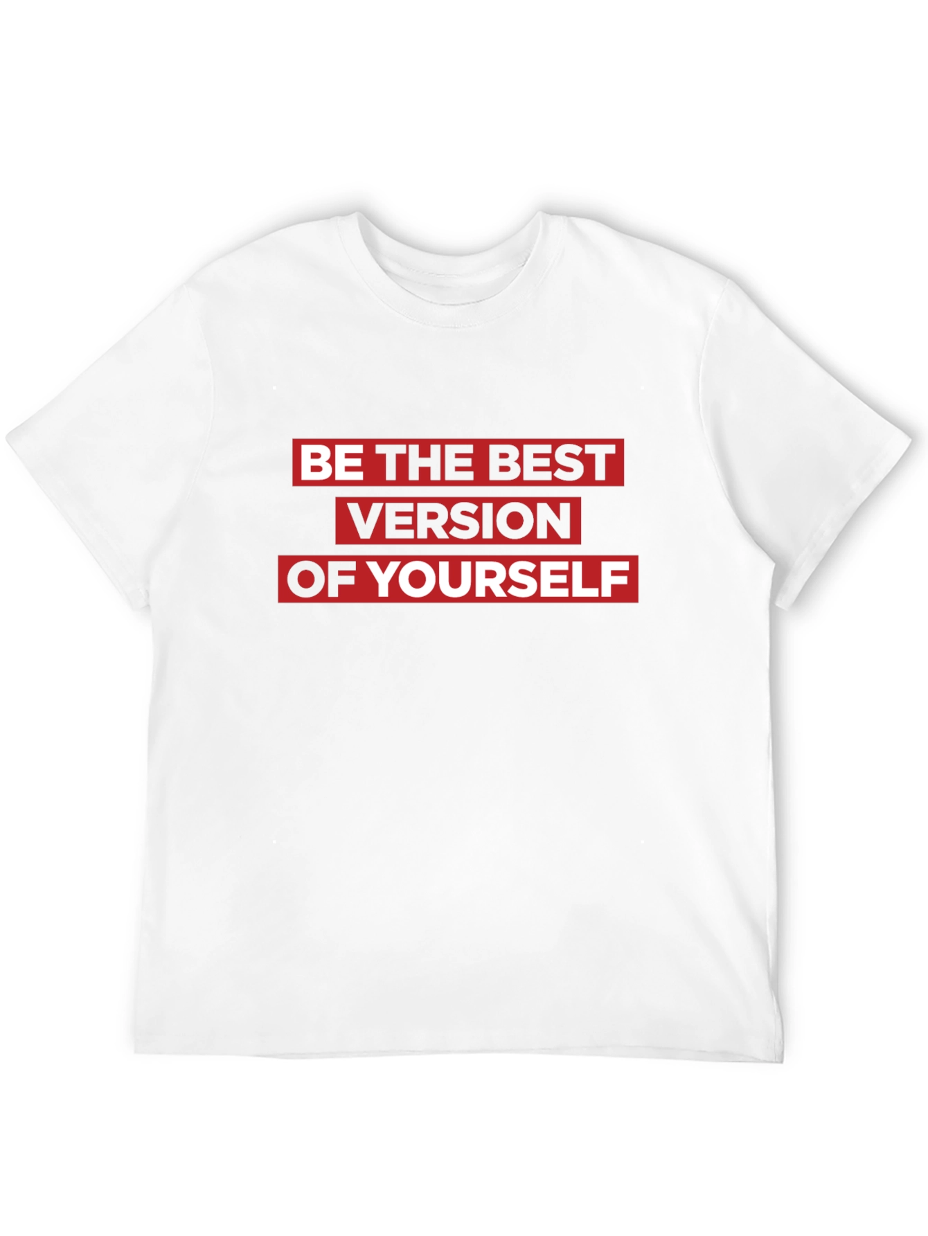 Motivational Black T-Shirt: Be the Best Version