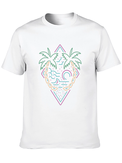 Neon Palm Tree Graphic Tee