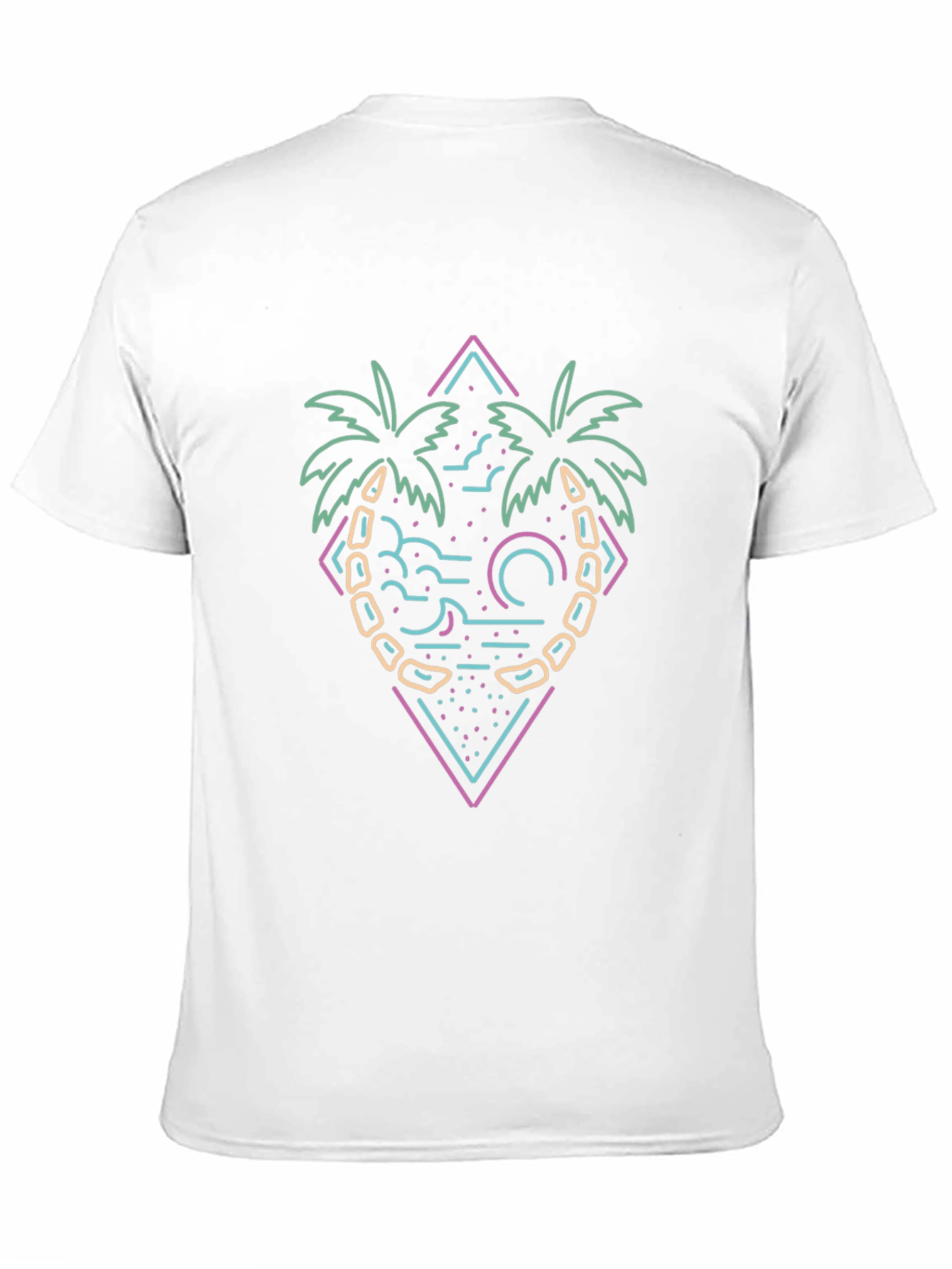 Neon Palm Tree Graphic Tee