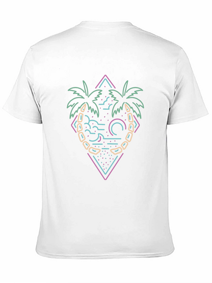 Neon Palm Tree Graphic Tee