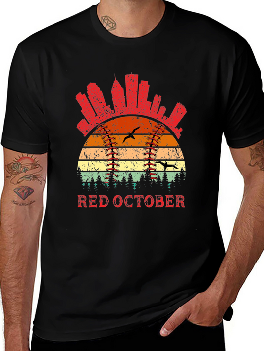 Red October Baseball T-Shirt