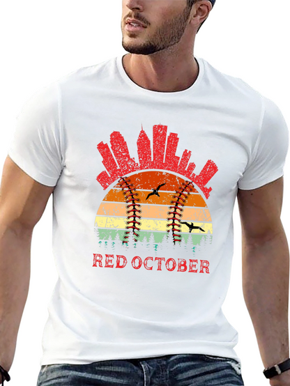 Red October Baseball T-Shirt