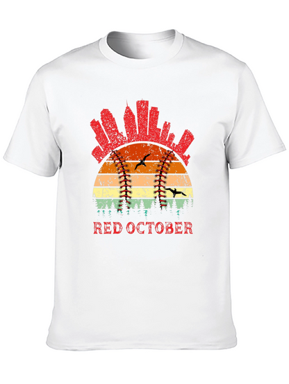 Red October Baseball T-Shirt