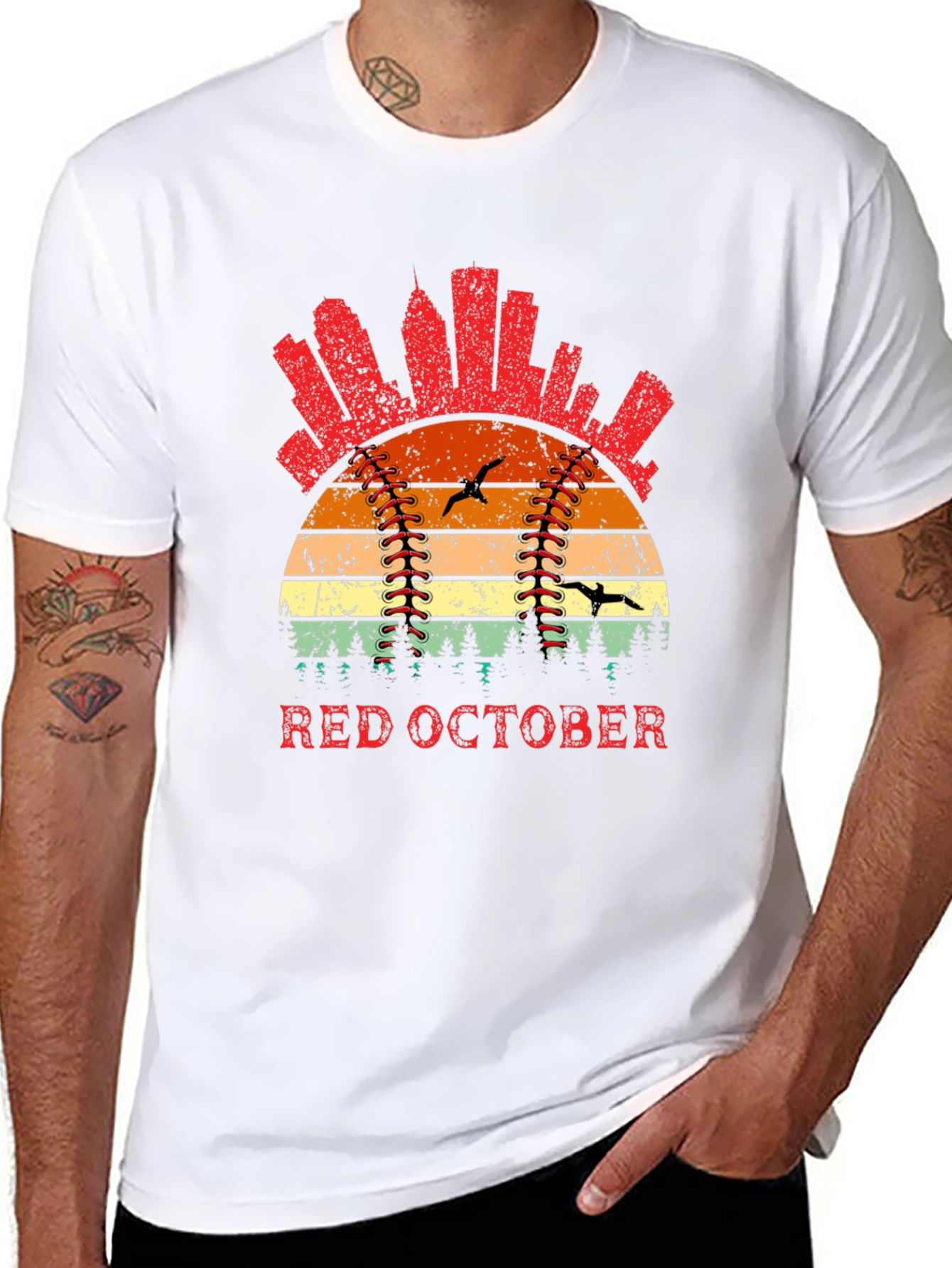 Red October Baseball T-Shirt