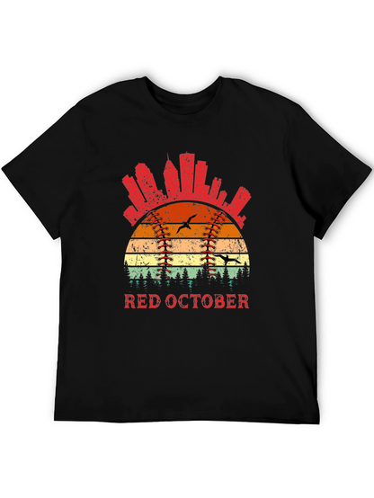 Red October Baseball T-Shirt