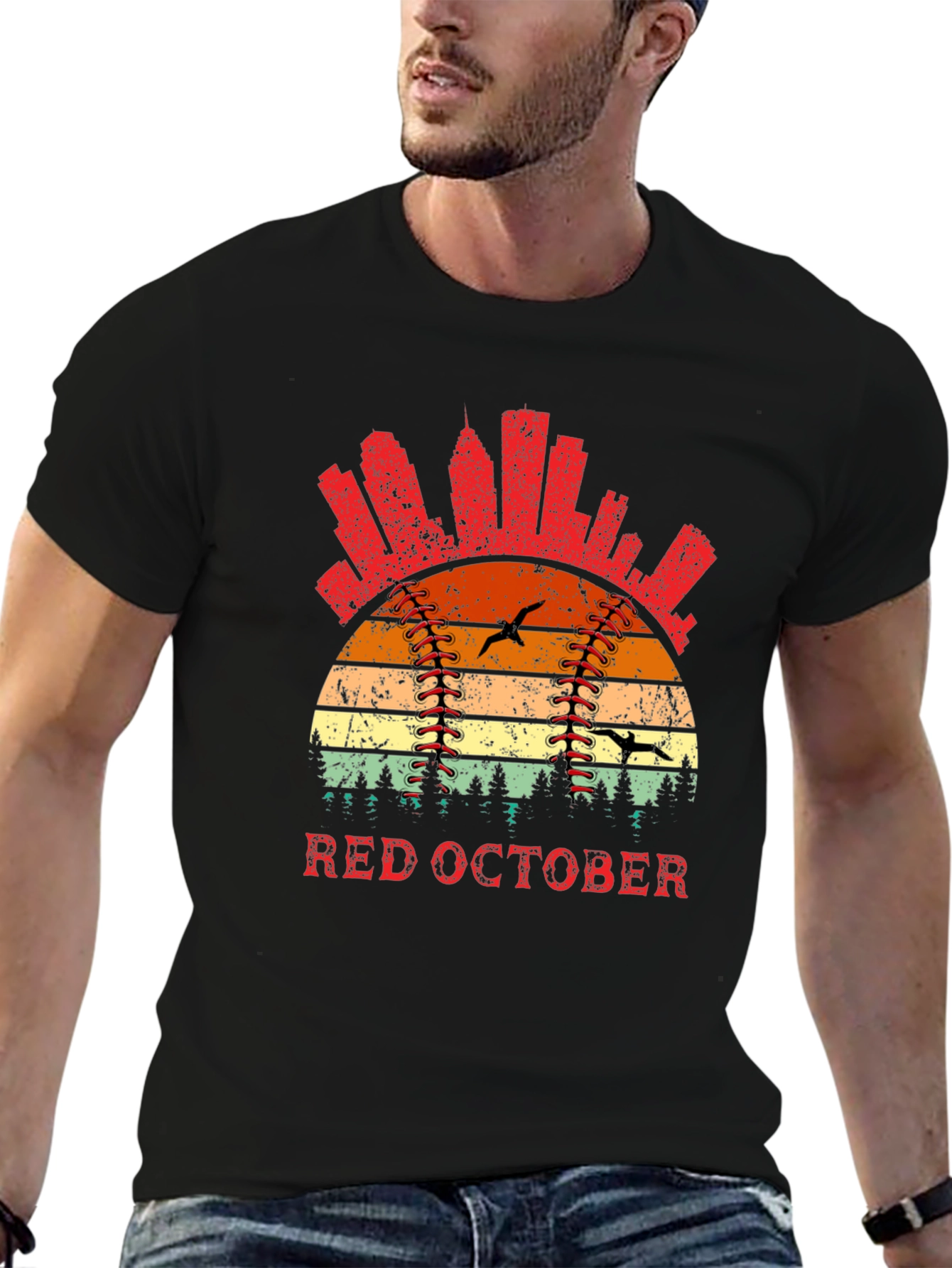 Red October Baseball T-Shirt