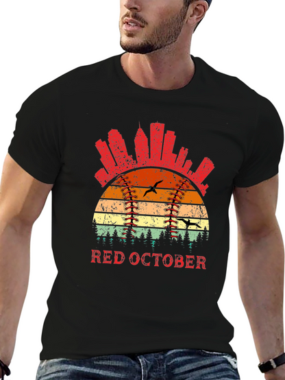Red October Baseball T-Shirt