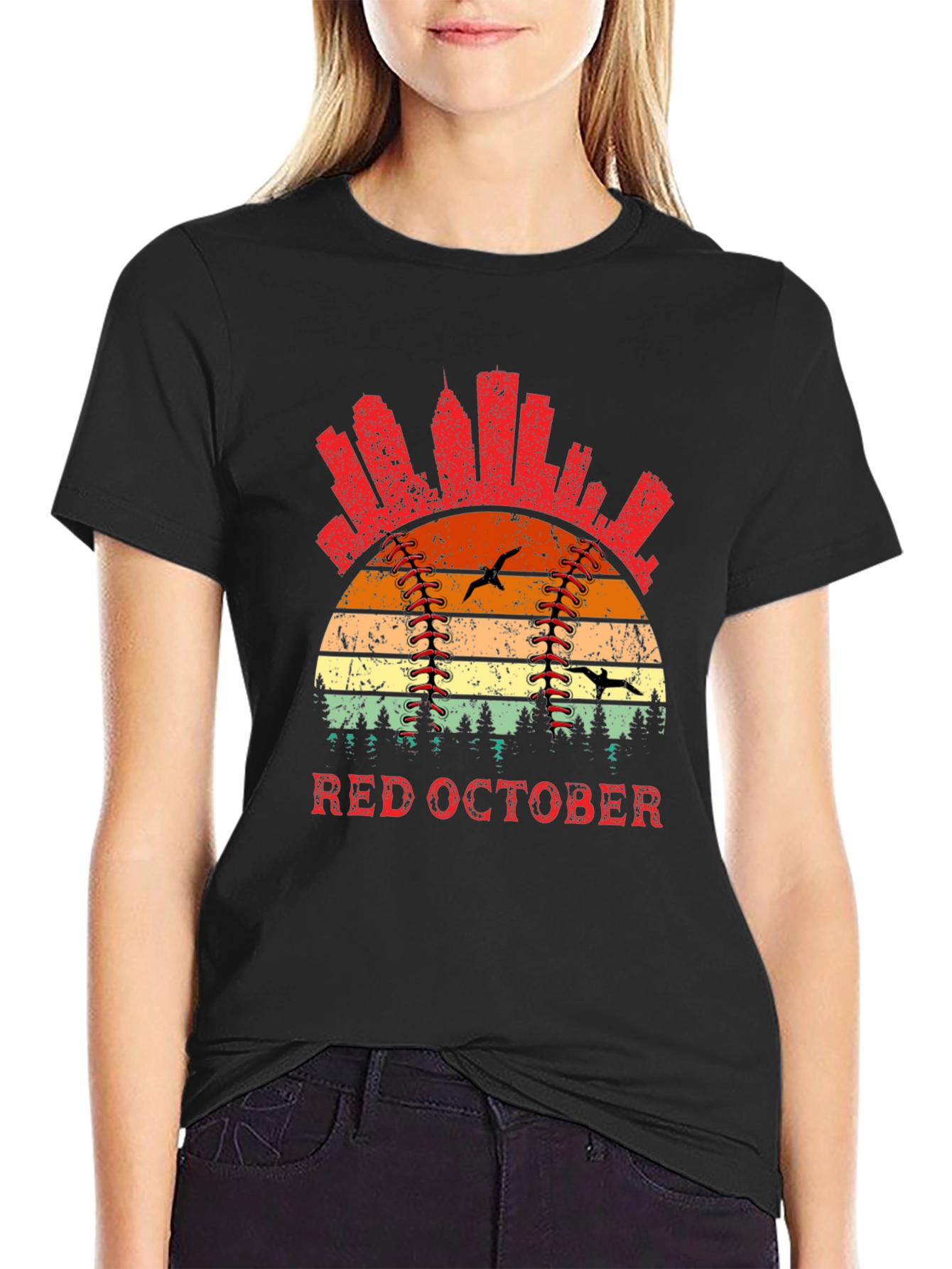 Red October Baseball T-Shirt