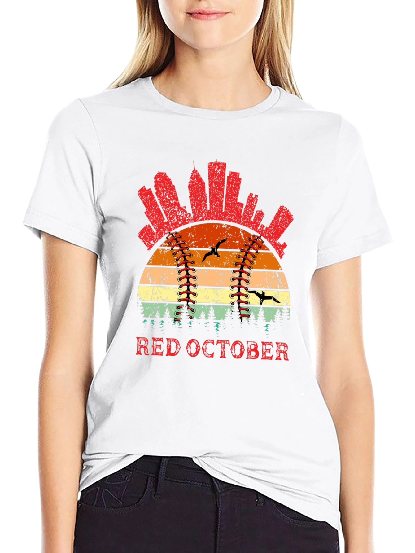 Red October Baseball T-Shirt