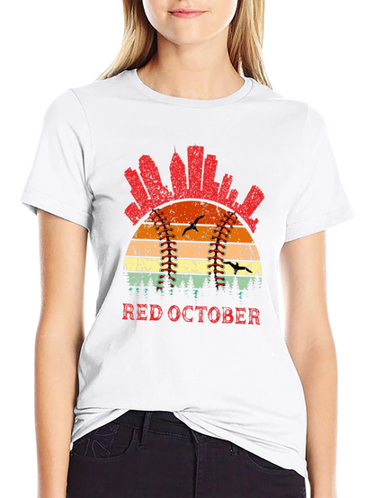 Red October Baseball T-Shirt