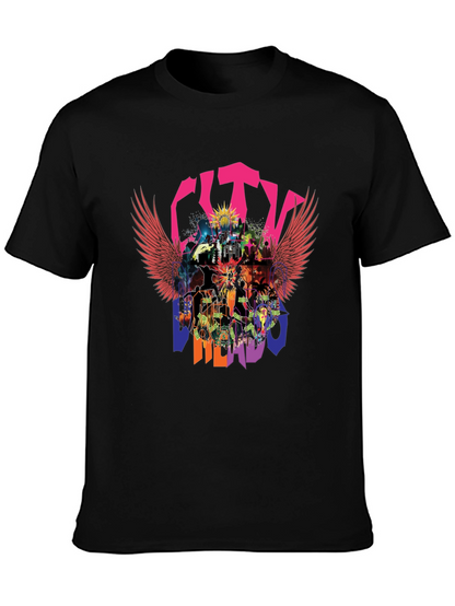 City Merado T-Shirt - Vibrant Graphic Print Casual Wear