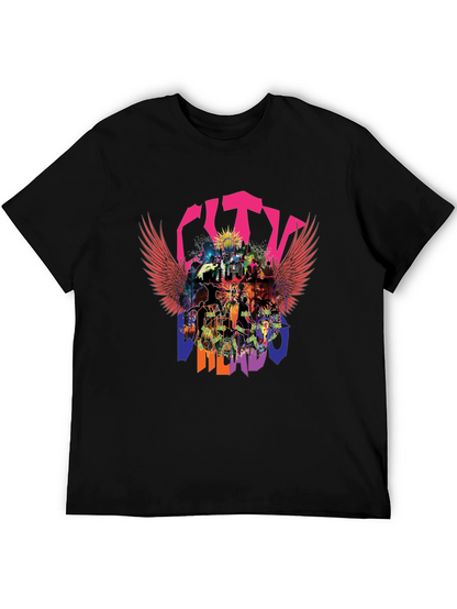 City Merado T-Shirt - Vibrant Graphic Print Casual Wear