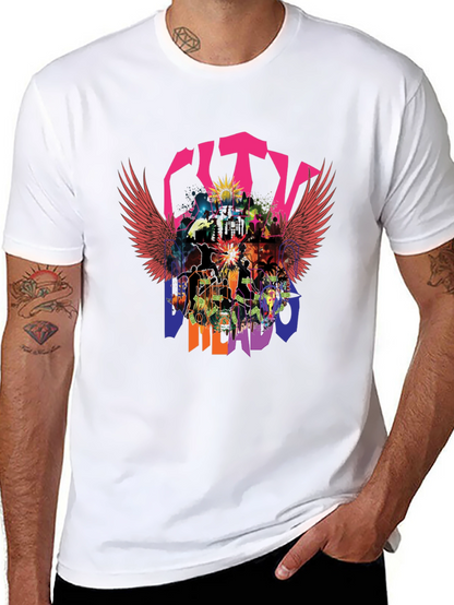 City Merado T-Shirt - Vibrant Graphic Print Casual Wear