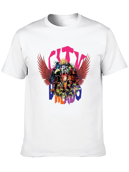 City Merado T-Shirt - Vibrant Graphic Print Casual Wear