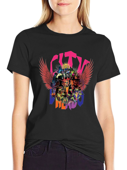City Merado T-Shirt - Vibrant Graphic Print Casual Wear