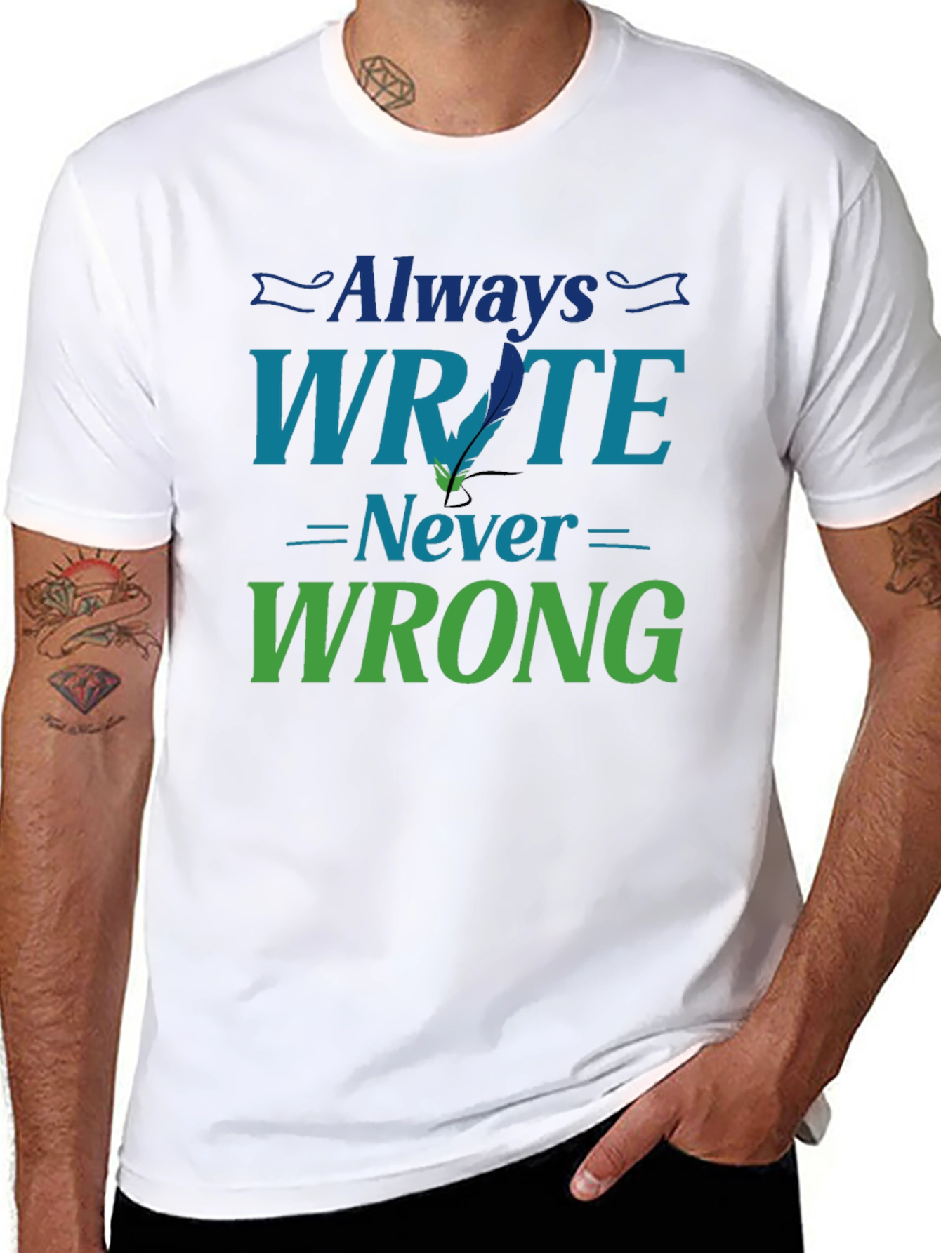 Always Write Never Wrong Graphic T-Shirt