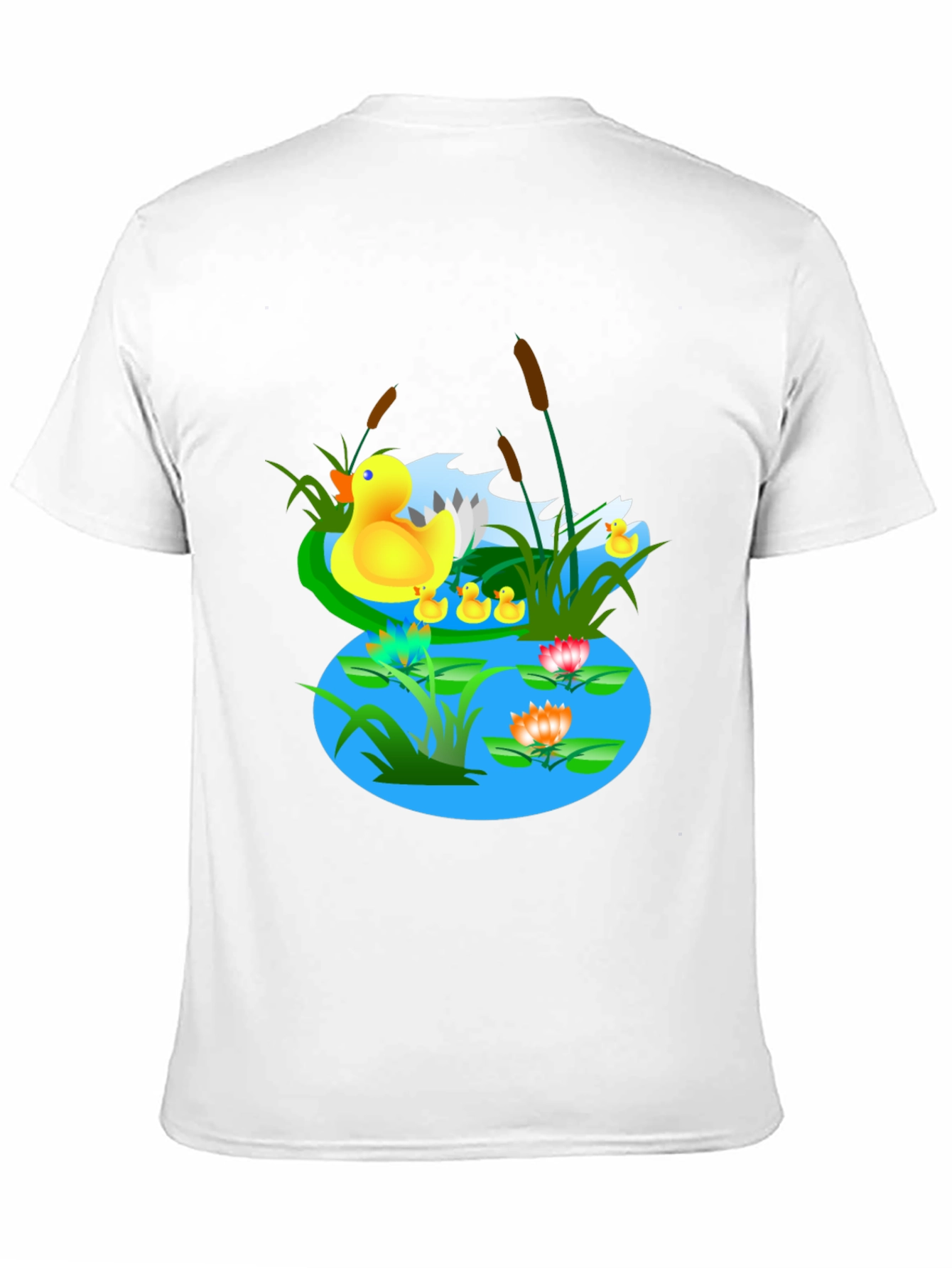 Duck Pond Graphic T-Shirt - Casual Black Tee