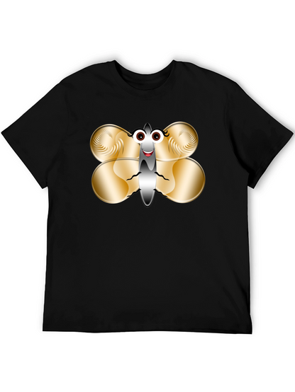 Funny Butterfly Graphic T-Shirt