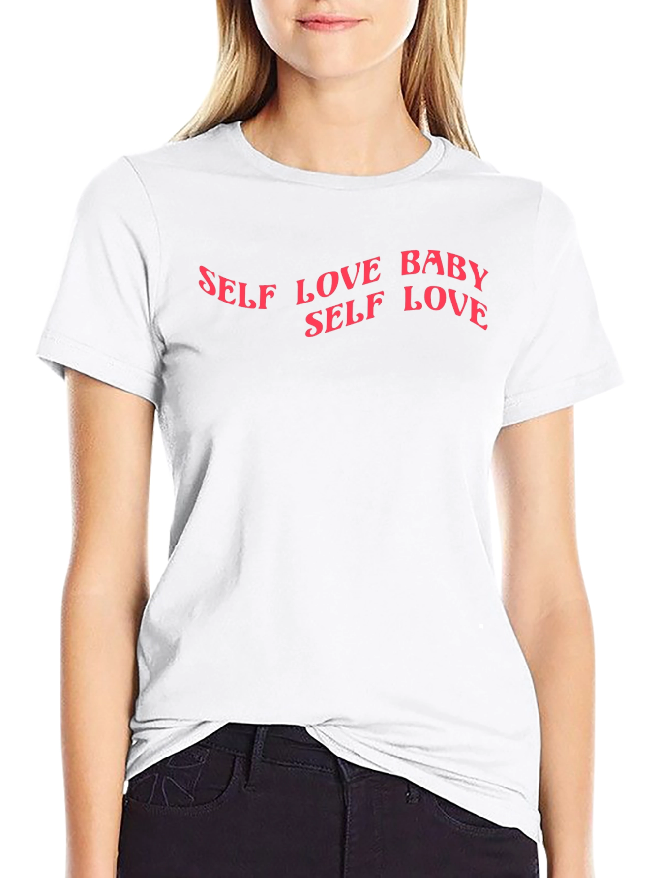 Self Love Baby Graphic Tee - Black