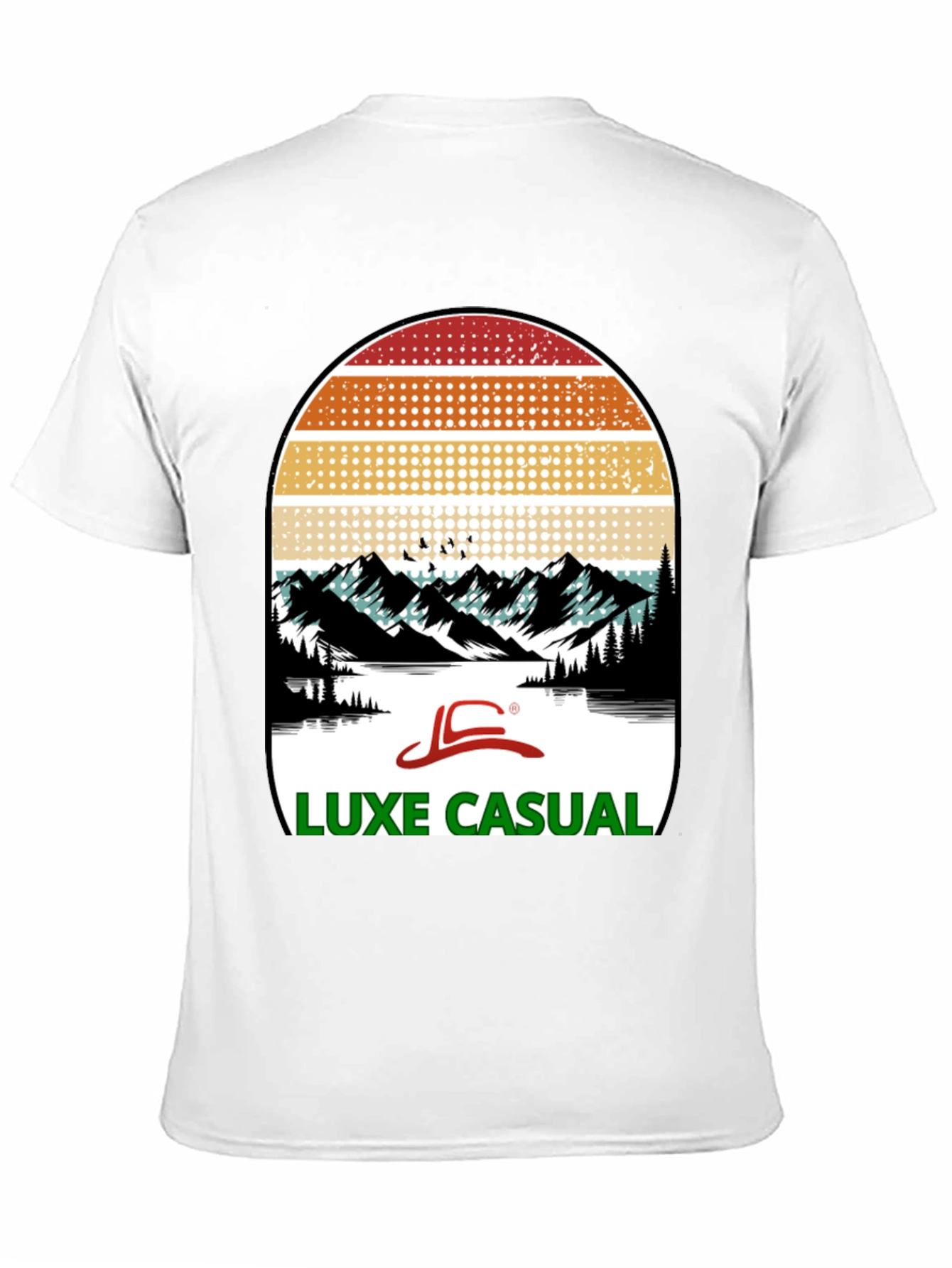 Luxe Casual Mountain Graphic Tee