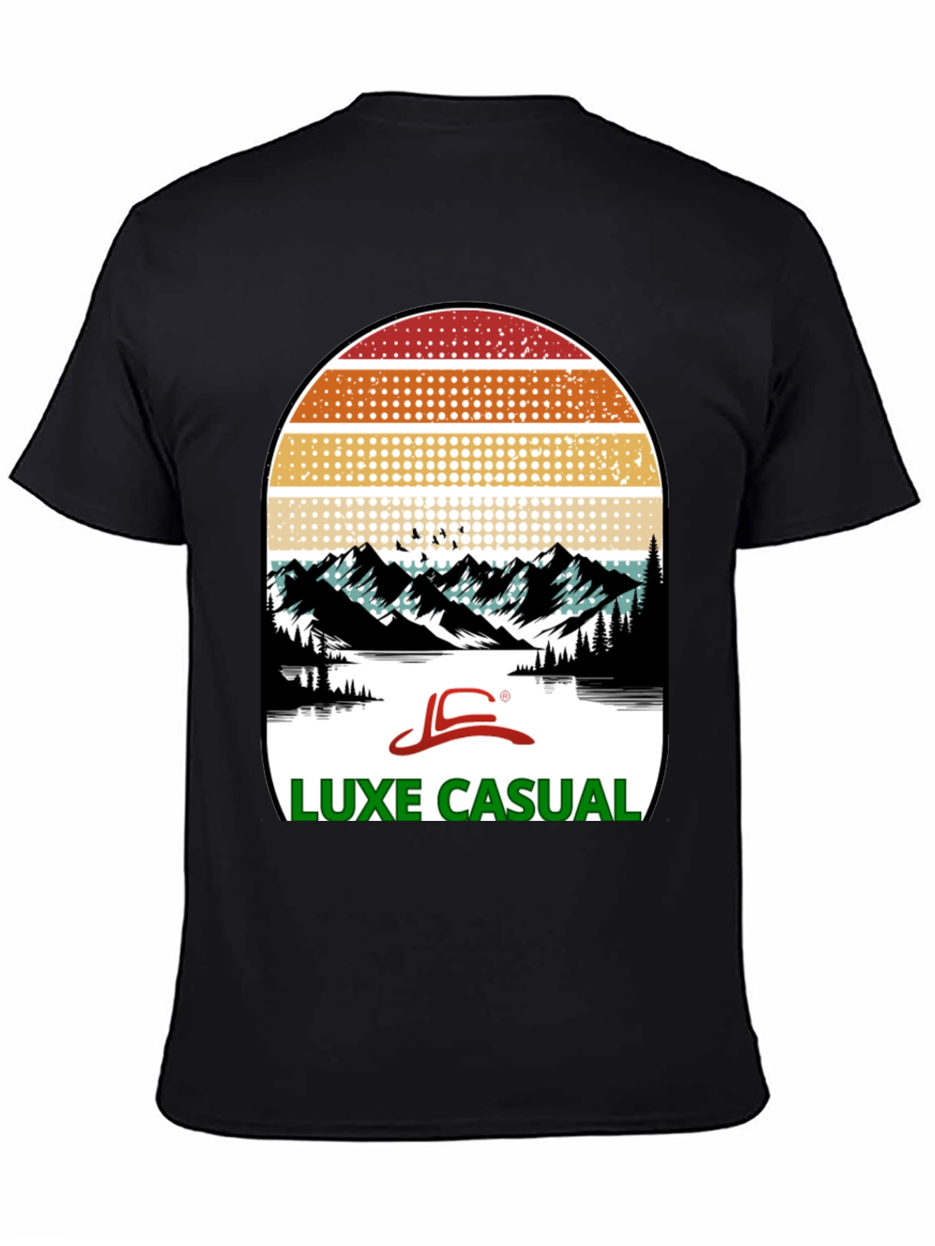 Luxe Casual Mountain Graphic Tee