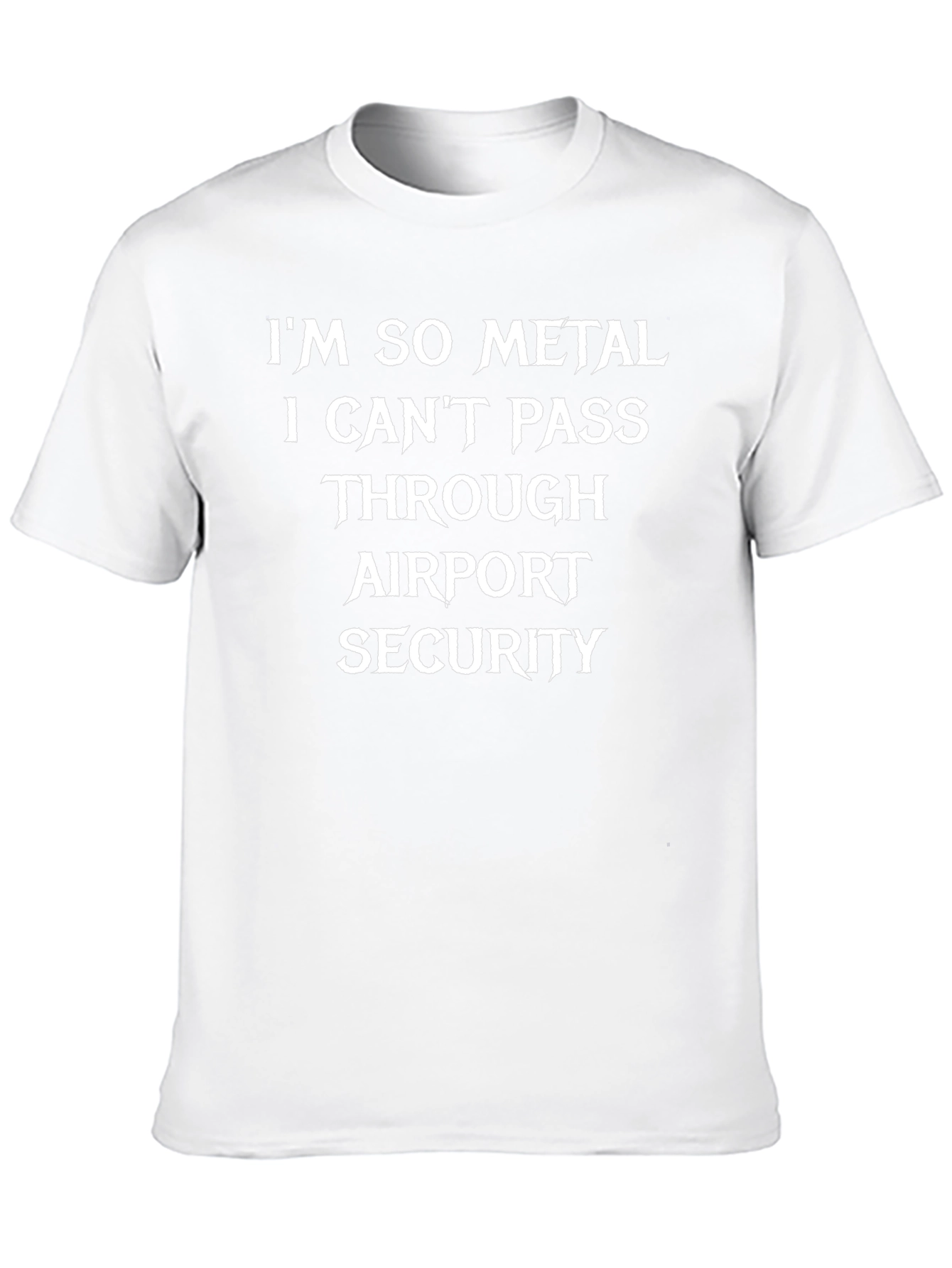 Metal Airport Security Black T-Shirt