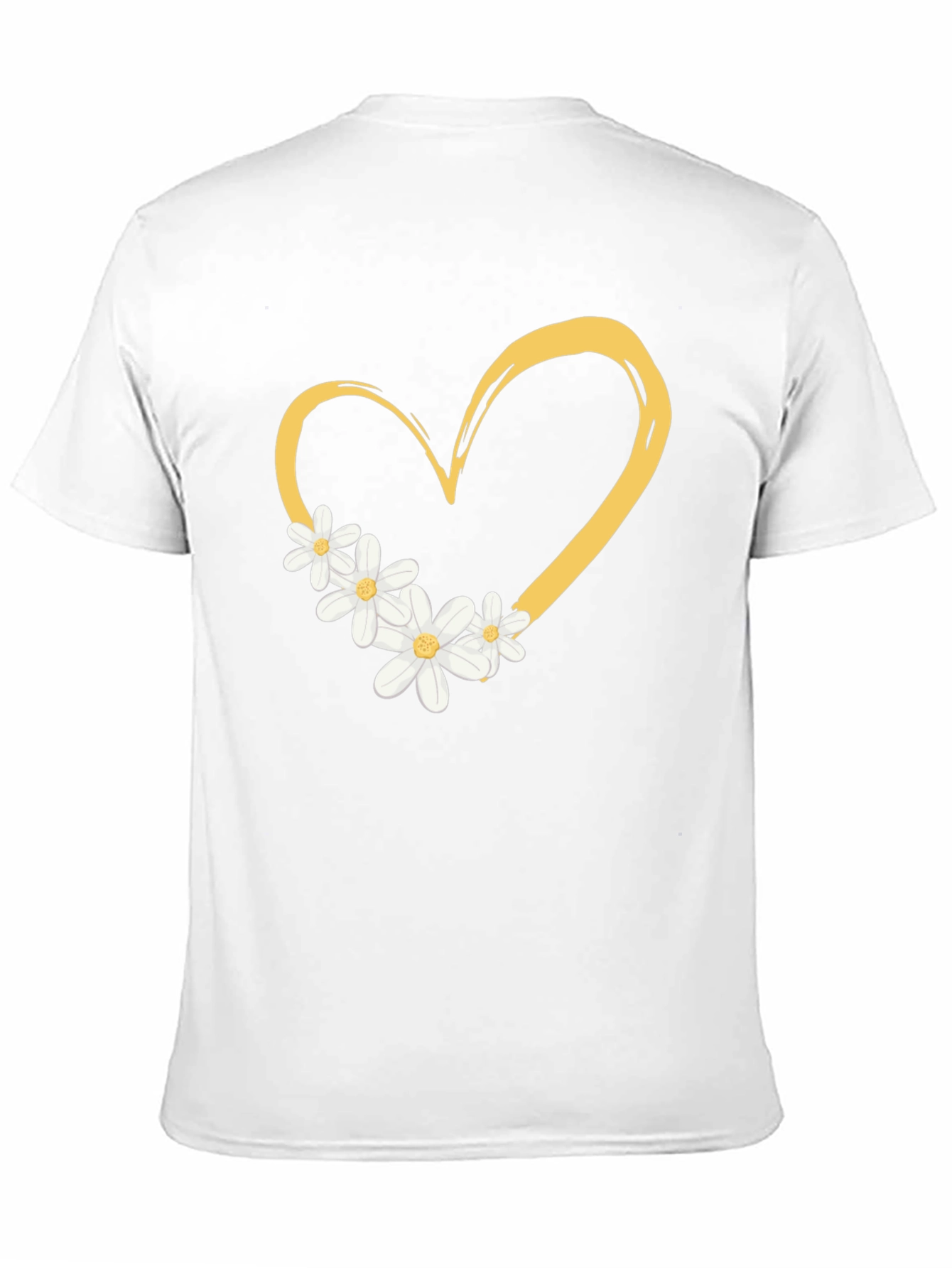 Heart & Daisy Graphic Tee - Trendy Casual Style