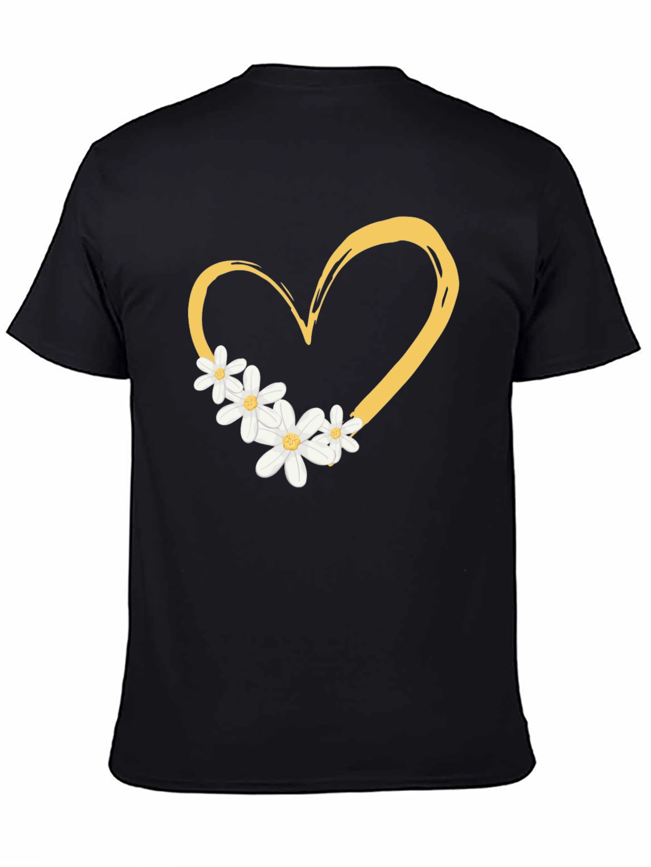 Heart & Daisy Graphic Tee - Trendy Casual Style