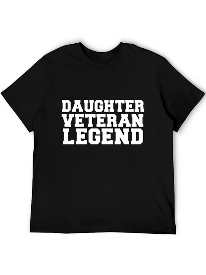 Daughter Veteran Legend T-Shirt - Black