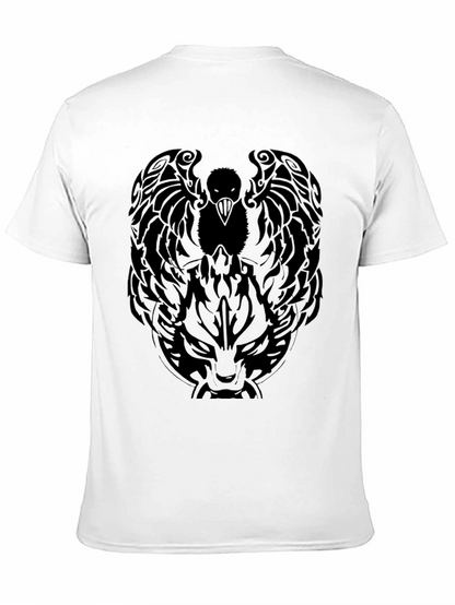Raven & Wolf Graphic Tee - Mens Black T-Shirt