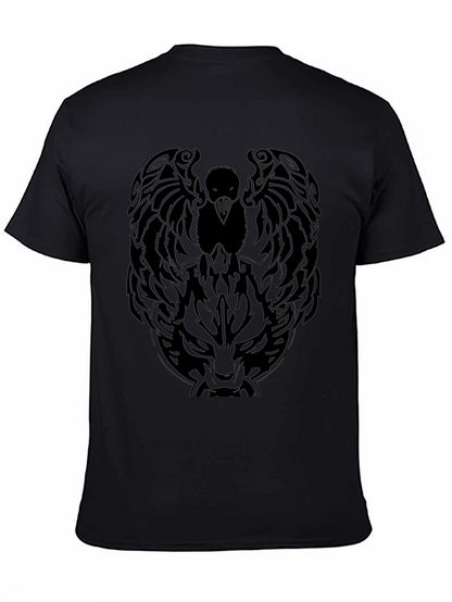 Raven & Wolf Graphic Tee - Mens Black T-Shirt