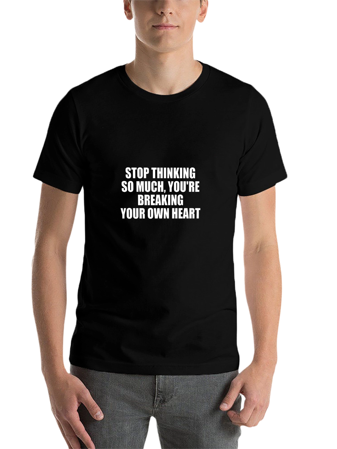 Stop Thinking Heartbreak Tee - Soft Cotton Comfort