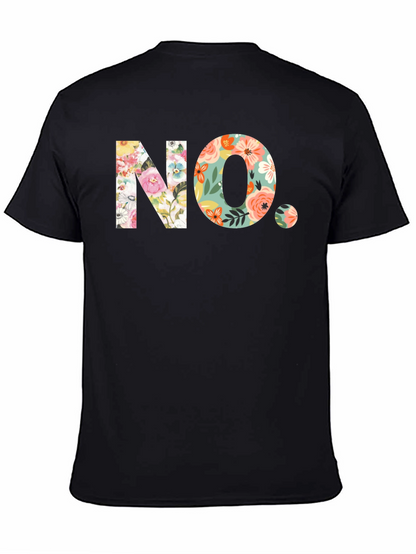 Floral NO. Graphic T-Shirt - Trendy & Unique