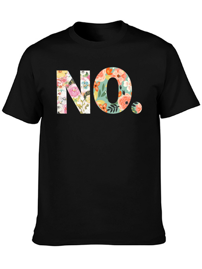 Floral NO. Graphic T-Shirt - Trendy & Unique