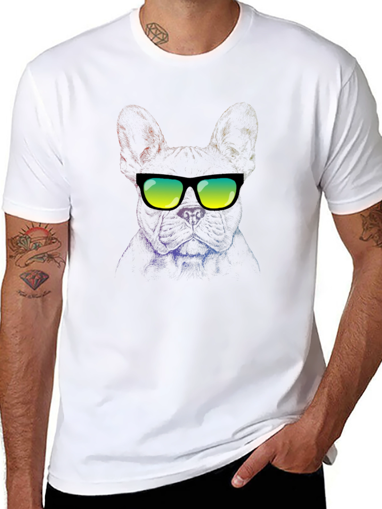 Cool Dog Graphic T-Shirt