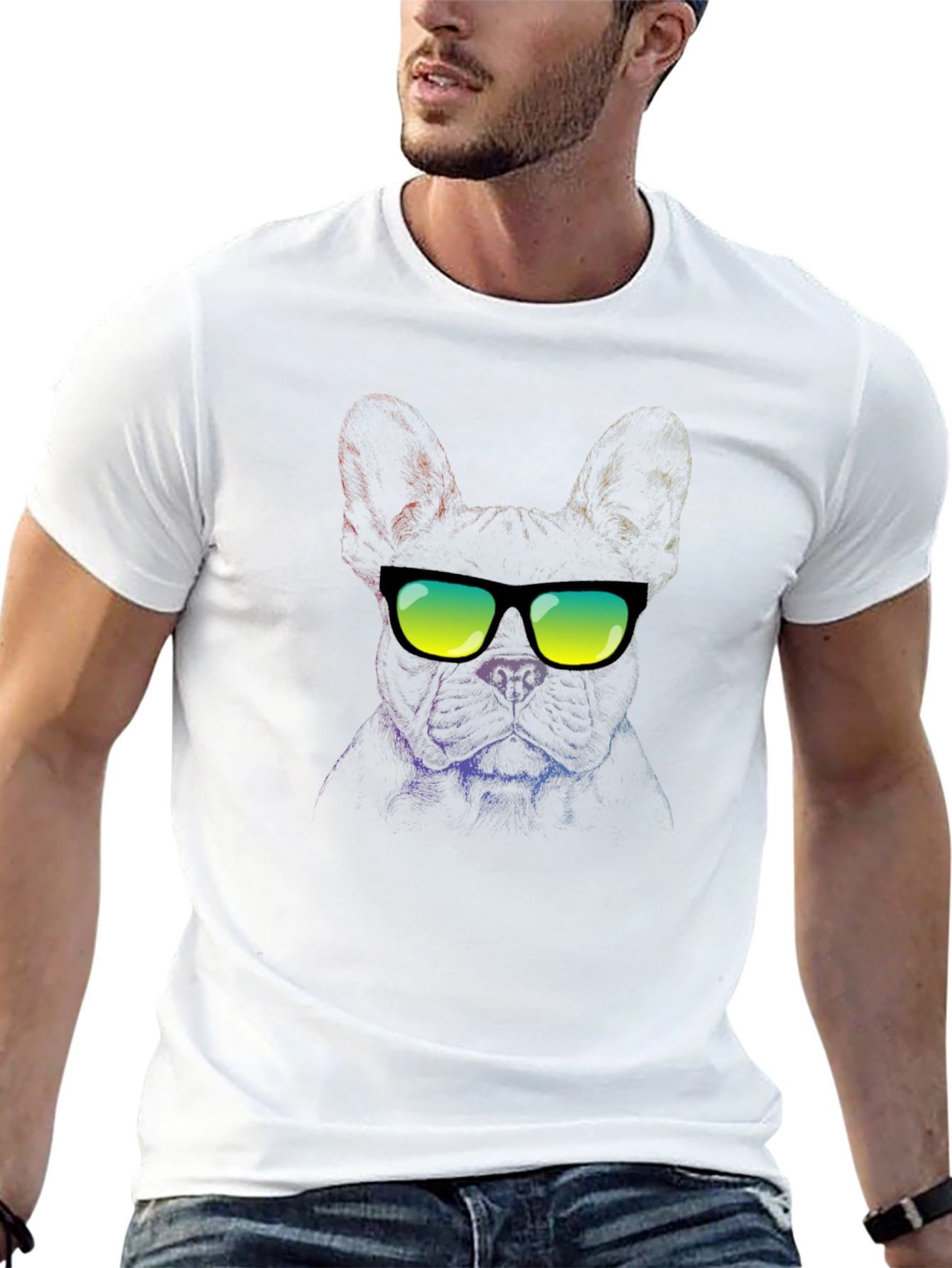 Cool Dog Graphic T-Shirt
