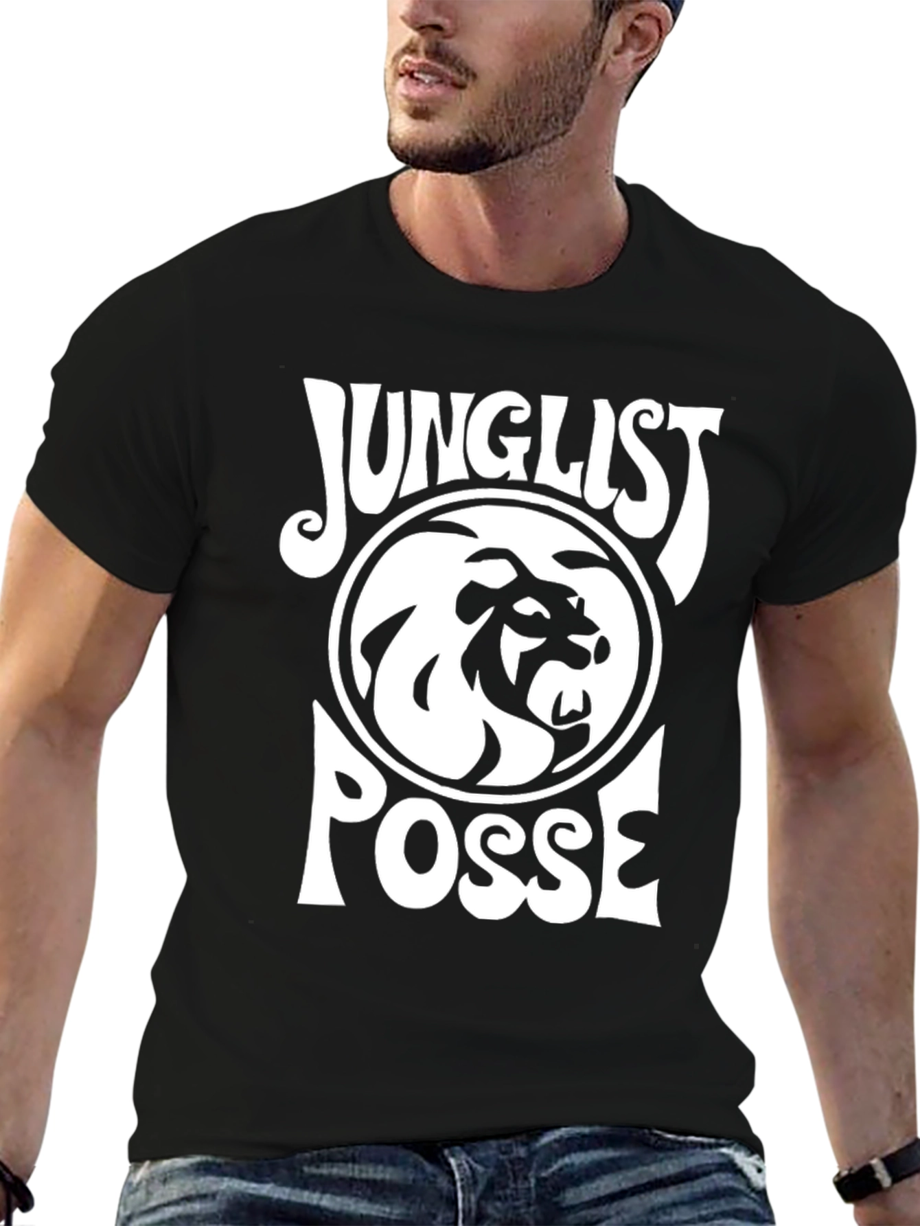 Junglist Posse Graphic Tee - Black