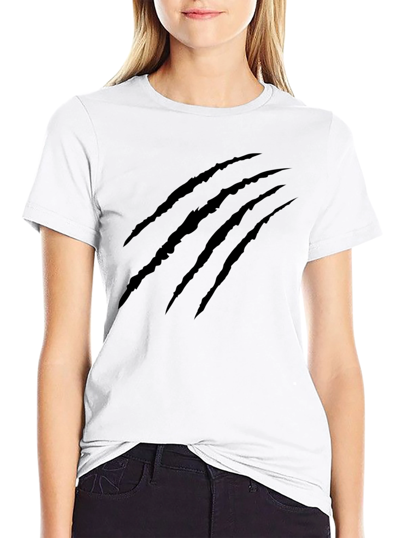 Claw Mark Graphic Tee - Mens Black T-Shirt