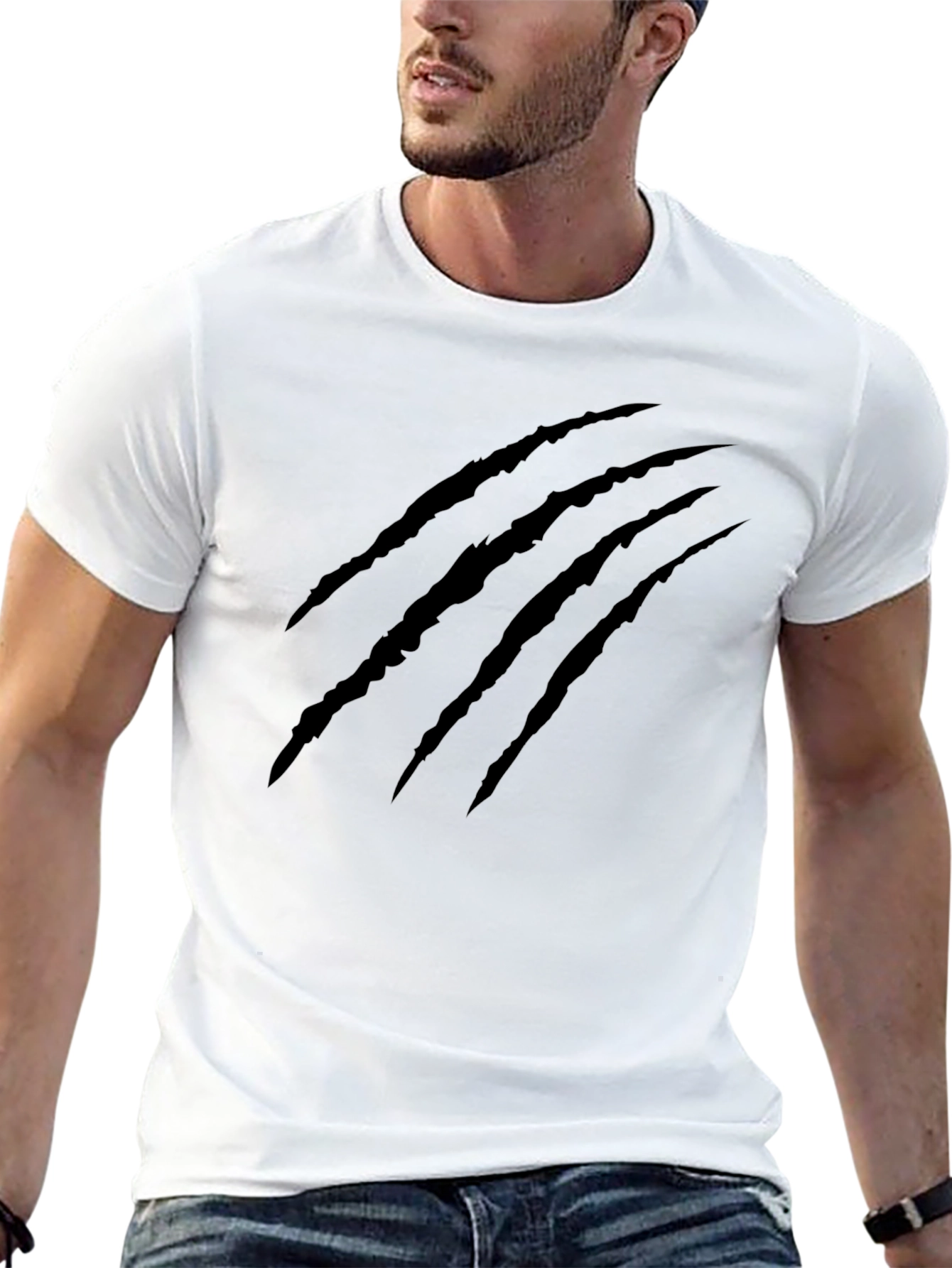 Claw Mark Graphic Tee - Mens Black T-Shirt