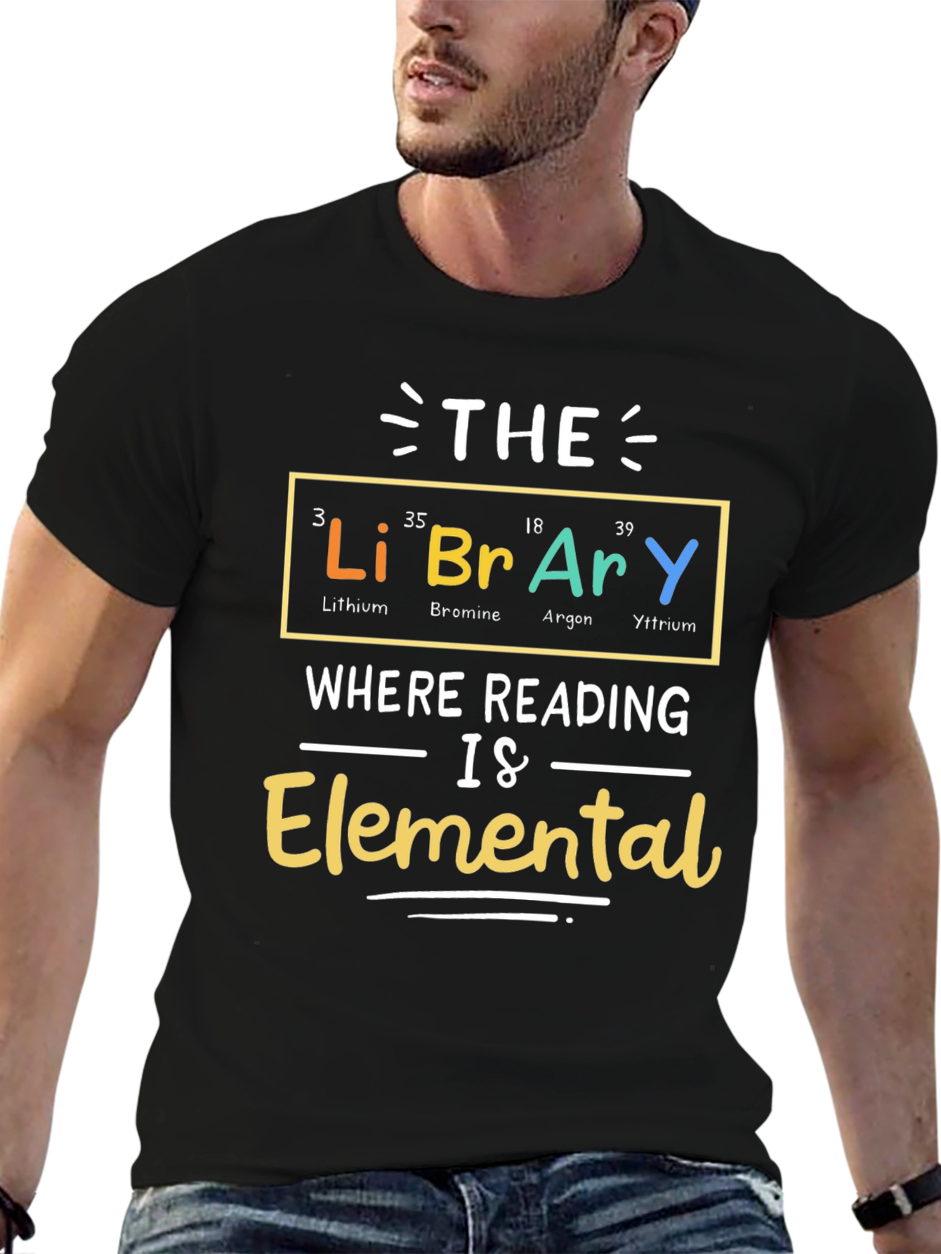 Library Elemental T-Shirt - Reading is Elemental