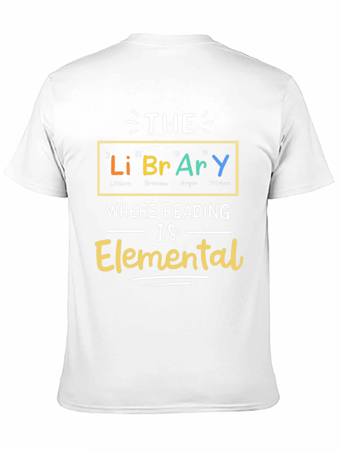 Library Elemental T-Shirt - Reading is Elemental