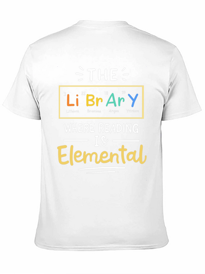 Library Elemental T-Shirt - Reading is Elemental