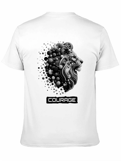 Courage Lion Graphic T-Shirt - Bold Streetwear