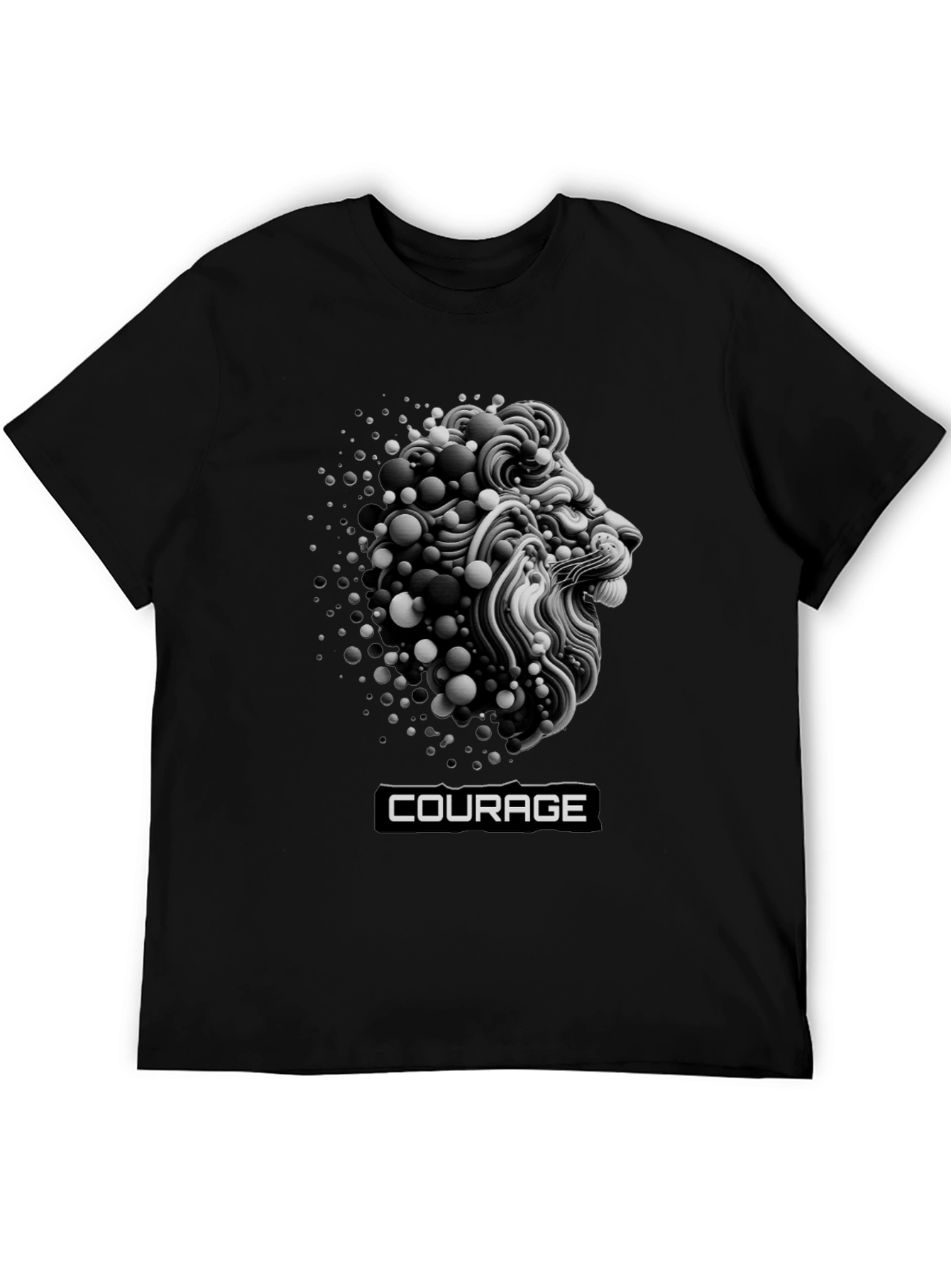 Courage Lion Graphic T-Shirt - Bold Streetwear