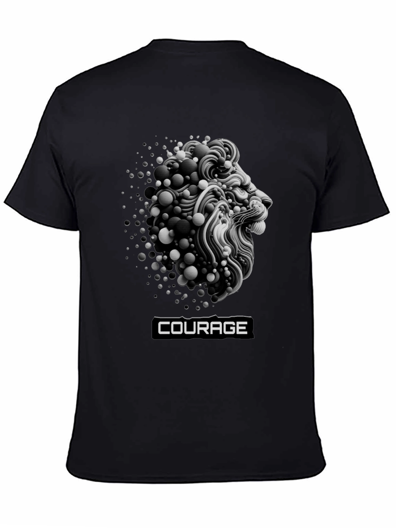 Courage Lion Graphic T-Shirt - Bold Streetwear